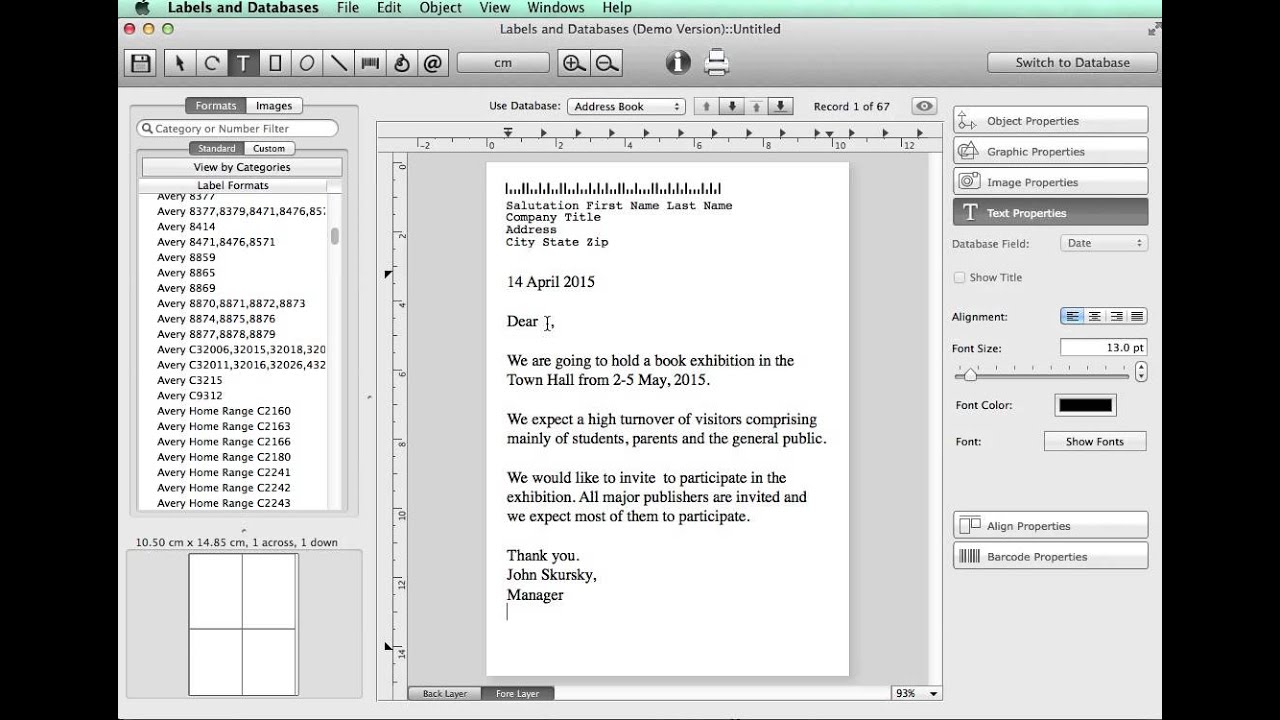 how to mail merge on mac